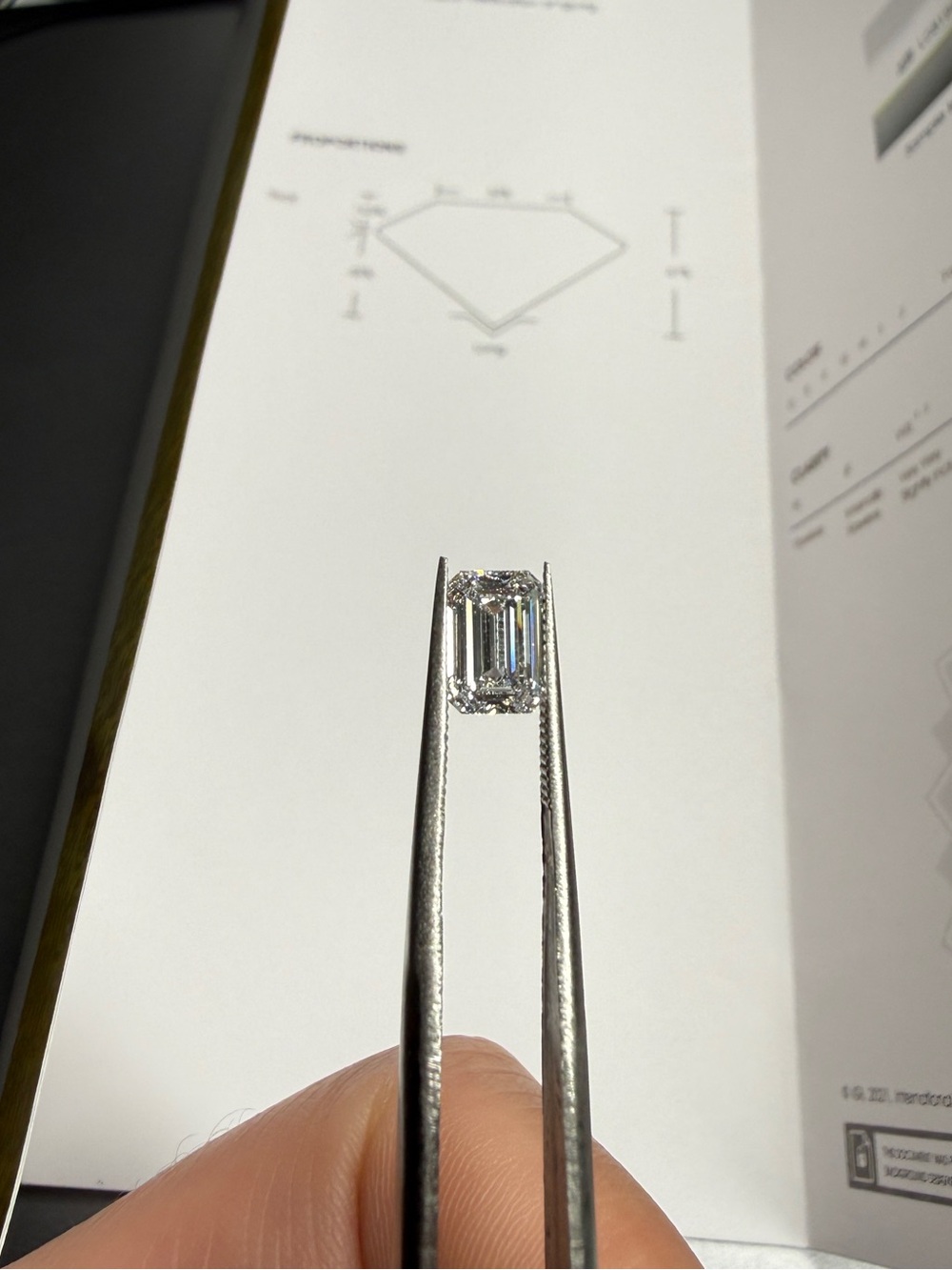 Emerald Cut Lab Grown Diamond